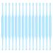 FERCAISH 15 Pcs Disposable Ear Pick Plastic Ear Wax Cleaner Ear Clean Tool Curette Spoon Cleaner for Personal Care Animal Ear Wax Remover Tool(Blue)