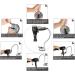 Hair Dryer Stand Holder - Stainless 360 Rotating Suction Holder for Glass Surfaces | Hands-Free Blow Dryer Stand - Buy Online on GoSupps.com