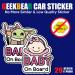 Baby on Board Sign for Car - 08 Black Girl | Cute and Safe Driving Essential - Buy Online on GoSupps.com