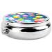 Colorful Round Pill Box Organizer - 3 Compartments for Travel | Portable Pill Case for International Shipping - Buy Online on GoSupps.com