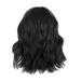 Battnot women wigs short black bobo brazilian full wig bob wave natural wigs synthetic heat -resistant fiber less art hair women (35cm black) 35cm black