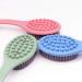 QiCheng&LYS 14in Long Wooden Handle Bath Brush for Exfoliating Skin - Blue/Green - Buy Online on GoSupps.com