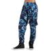 Balera Pants Womens Bottoms for Dance Pop Star Camouflage Print with Straps Large Navy