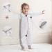 Baby Sleep Sack with Feet Winter 2.5 TOG | Cotton Toddler Sleeping Bag 12-24 Months (Gray Whale M) - Buy Online on GoSupps.com