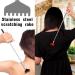 Buy LZKHEH 4X Stainless Steel Telescopic Back Scratcher - Portable Rubber Handle Itching Massage Tool for Head & Back Relief - Buy Online on GoSupps.com