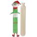 Extra Long Hot Water Bottle Super Soft Novelty Plush Cover Natural Rubber 2L Capacity 72cm Long Perfect for Pain Relief on Aches or Injuries (Elf) Elf - Green