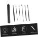 FOYTOKI 6Pcs Ear Wax Removal Kit Safety Tools for Adults Portable Ear with Various Shapes for Comfortable Ear Wax Cleaning - Buy Online on GoSupps.com