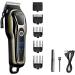 2023 Razors: New Electric Hair Clipper & Rechargeable Trimmer for Men | Wireless Beard Shaver with LCD Display - EU Plug (Black - Buy Online on GoSupps.com