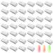 40 Pcs Triangle Nail Sponges for Ombre Soft Nail Art Sponge Ombre Nail Polish Sponge for Color Fade Manicure DIY Nail Art Tools(White)
