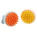 Orfofe 2 pieces Shampoo Massage brush Daily scalp peeling compact scalp peeling massage accessories. Weather -resistant scalp scrape scalp massage device travel scalp 9.6x8.4x8.1cm sorted color