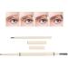 Retractable Eyebrow Pencil Waterproof and Sweat Resistant Professional Mimics Hair Like Brushstrokes Makeup - Buy Online on GoSupps.com