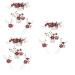 Angoily 3 Sets Hairpin Hair Clips for Braids Hair Accessories for Women Braids Red Hair Accessories for Women Floral Hair Comb Hair Pin Wedding Headpieces Zinc Alloy Pearl Mosaic Miss