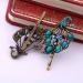 Blue Peacock Style 2PCS Hair Clips Set - Retro Vintage Hairpins for Women and Girls | Headwear Styling Tools and Accessories - Buy Online on GoSupps.com