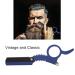 Buy Sonew Retro Barber Razor for Men - Straight Edge Wooden Handle Replaceable Blades & Beard Styling Set (Blue) - International Shipping Available - Buy Online on GoSupps.com