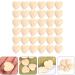 Toyvian 50 Pieces Peach Heart Spacer Circle Pearls - Unfinished Valentine Garland for Jewelry & Mini Decorations - 2x2cm Wooden Child Craft Supplies - Buy Online on GoSupps.com