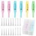 6 Pieces Ear Wax Removal Kit with Light Earwax Cleaning Tool Safe Ear Pick Tweezer Ear Wax Removal LED Earwax Spoon for Adults and Kids