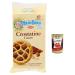 Italian Gourmet E.R. Mulino Bianco Crostatina - Cocoa and hazelnut cream - Breakfast and sweet afternoon snack - 10 tarts (400 g) + Italian Gourmet Polpa 400 g