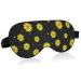 ALAZA Floral Yellow Sunflower Sleep Mask for Women Men Blackout Cooling Funny Eye Mask for Sleeping with Elastic Strip