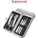 Nail Clipper Set 8-Piece Set Adult Stainless Steel Pedicure Kit Nail File Manicure Beauty Kit (Color : Blu)(Color:Gris) - Buy Online on GoSupps.com