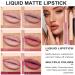 Matte Nude Lip Liner and Lipstick Makeup Set Matte Liquid Lipstick/Nude Lip Stain High Pigment Lipstick & Lipliner Pencil for Women Smooth Lip Color (05) - Buy Online on GoSupps.com