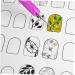 Beavorty 24 Sheets coloring exercise book Nail Shape Templates Nail Art Practice Tool Manicure Training Tools nail art practice book Cards for Nail Art Paper pattern white practice supplies - Buy Online on GoSupps.com