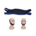 Anti Snoring Chin Strap Anti Snoring Devices Elastic Compression Anti Snoring Devices Adjustable Breathable Chin Strap Nylon Snoring Head Band for Men and Women (Blue Black)