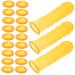100pcs Finger cots Portable Finger Cover Protecting Cover Joint Cover Reusable Finger Covers Finger Pain Relief Covers Finger Protective Tool Nitrile Protection Connector Cover Yellow 6.5X2.5cm