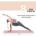 UMINEUX 1/3'' Extra Thick Non Slip Yoga Mat for Women - Eco Friendly TPE Fitness Mat - 72 x 24 - Parfait Pink & Gray - Buy Online on GoSupps.com