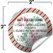 Candy Cane Hot Cocoa Bomb Sticker Labels - 40 Pack | 2 Circle Stickers by Amanda Creation - Buy Online on GoSupps.com