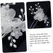 minkissy 1 Set Comb Plate Hairpin Leaf Bride Hair Comb Flower Hair Fork Rhinestone Hair Clips Bridal Hair Sticks Flower Hair Comb Floral Side Hair Comb Bridal Hair Pin Brooch Wedding Fabric - Buy Online on GoSupps.com