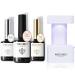 modelones Gel Top Coat and Base Coat With Nail Primer and LED Nail Lamp
