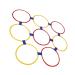Sensory Training Hoops Hand Foot Coordination Balance Exercise Free Combination 10pcs Eco Friendly Hopscotch Hoop for Jumping Activities Dia 47cm / 18.5in