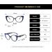 SERONI TR90 Cat Eye Blue Light Blocking Glasses | Anti UV Computer & Reading Glasses for Women & Men | Stylish Black Red Yellow Frames - 54mm - Buy Online on GoSupps.com