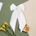 ZhongShuang Cream Colour Hair Bow Cream Colour White Big Hair Bows for Women Solid Color Bow Hair Clips with Long Ribbon French Barrette Clip Soft Satin Silky Hair Bows Cute Gifts for Women Girls - Buy Online on GoSupps.com