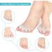 4 Pairs Gel Toe Separators and Bunion Correctors - Foot Pain Relief for Hallux Valgus, Crooked Toes, and Hammer Toe Straightening - Buy Online on GoSupps.com