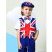Kids Vintage Flat Cap | Breathable & Soft | 3-6 Months | Blue Red - Buy Online on GoSupps.com