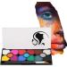 Professional Face & Body Painting Set - 15 Colors DIY Cosmetic Tools with Brush & Storage Box - Buy Online on GoSupps.com