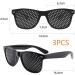 Xixiran Pinhole Glasses - 3-Pack Eye Trainers for Relaxation | Anti-Fatigue Black Grid Goggles - Buy Online on GoSupps.com