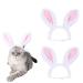 Golden Apple 2 Pcs Christmas Pet Headband Fluffty Bunny Ears Headband Easter Party Puppy Headwear Supplies for Cat Dog (S)