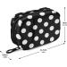 Travel-Friendly Naanle Black & White Polka Dots Pill Box | 7-Day Pill Organizer & Zipper Case for Vitamins | Compact & Portable Supplement Holder - Buy Online on GoSupps.com
