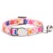 Moonpet Personalized Cat Collar - Custom Name & Phone Number - Safety Clasp & Bell - Sakura Design - Buy Online on GoSupps.com