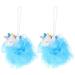 FRCOLOR 2pcs Unicorn Bath Ball Exfoliate Sponge Unicorn Bathing Scrubber Loofah Bath Sponge Toddler Bath Poufs Exfoliating Scrub Pouf Loofah Sponge Body Loofah for Bath Mat Tennis PVC Miss 1 Count (Pack of 1) 1.0