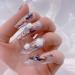 Flower Nail Art Glitters DIY 3D White Floral Nail Stud Sequins for Salon Gift Flower Nail Glitters - Buy Online on GoSupps.com