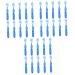 Magiclulu 30 STK prison toothbrush tooth cleaning tools prison requirement prison toothbrushes prison used toothbrush little toothbrushes toothbrush bags plastic travel clean 1 piece (1 Pack) bluex3stk