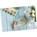 Beavorty Palette 3 pcs eye shadow Cosmetic Pallet Makeup Accessories tray make up Makeup Eyeshadow 15.2*9.8cmx3pcs Greenx3pcs - Buy Online on GoSupps.com