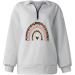 Women's Casual Autism Awareness 1/4 Zip Sweatshirt - White, Large - Buy Online on GoSupps.com