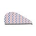 Heart Shaped American Flag Microfiber Hair Towel Soft Super Absorbent Hair Towel Wrap for Women Coral Velvet Quick Dry Hair Cap for Long Short Curly and Thick Hair