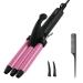Mini curling iron for short hair Janelove 13mm beach waves curling iron Small curls 200 C wave iron perfect for travel - pink 13mm mini for short hair - pink