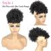 Afro Puff Drawstring Ponytail with Bangs Pineapple Updo Hair for African American Women Short Kinky Curly Ponytail Bun with 2 Replaceable Bangs(#1B-Black) 1 ponytail+ 2 bangs 1B - Buy Online on GoSupps.com