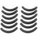 GRARRO 12 Pieces Black Rubber Makeup Tool Eyelash Curler Replacement Pads for Women